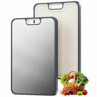 Detailed information about the product Titanium Wheat Straw Chopping Cutting Board 380X260X14mm Antibacterial Mold Proof Double Sided Easy Dishwasher Eco Friendly