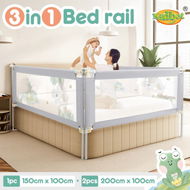 Detailed information about the product Toddler Bed Rail Kids Safety Guard Side Bedrail Adjustable Child Cot Fence Barrier Folding Queen Size Baby Protector 3Pcs Mesh Fabric Frog Design