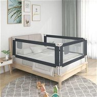 Detailed information about the product Toddler Safety Bed Rail Dark Grey 150x25 cm Fabric