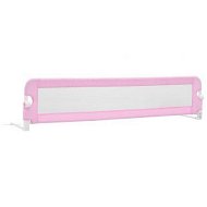 Detailed information about the product Toddler Safety Bed Rail Pink 180x42 cm Polyester