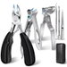 Toenail Clippers for Thick Ingrown Nails, Wide Jaw Heavy Duty Pedicure Tool Kit for Seniors Men, with Portable Storage Case. Available at Crazy Sales for $16.99