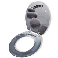 Detailed information about the product Toilet Seats with Hard Close Lids MDF Stones