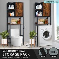Detailed information about the product ToiletÂ Storage Shelf Freestanding Bathroom HolderÂ Organiser Adjustable Rack Cabinet Over Washer Washing Machine Organization