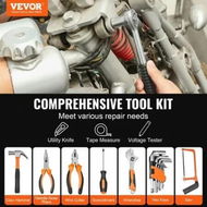 Detailed information about the product Tool Kit 216 Piece General Household Hand Tool Set with Portable Tool Case