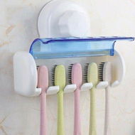 Detailed information about the product Toothbrush Holder With Magic Annularity Suction Cup Wall Mounted 5 Toothbrush Storage Set