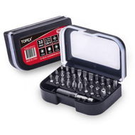 Detailed information about the product TOPEX 32-Piece CR-V Security Screwdriver Bit Set With Belt Clip Magnetic Driver Kit