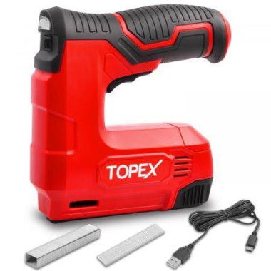 Topex 4V Lithium Cordless Nail Staple Gun With 2K Nails.