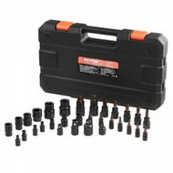 Detailed information about the product Torx Bit Socket and External Torx Socket Set 31-Piece T8-T70 and E4-E24 Steel
