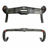 Detailed information about the product TOSEEK Road Bike Drop Bar Handlebar 440mm Full Carbon Fiber Handlebar 31.8mm Threadless Integrated Racing Drop Bars Road Bicycle Accessories.