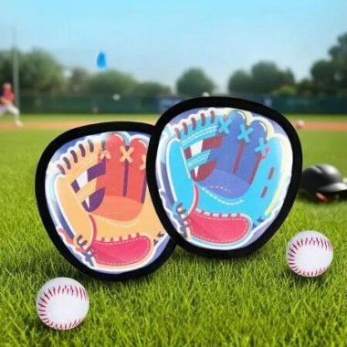 Toss And Catch Ball Game Set 2 Players 4 Paddles 4 Ball Baseball Glove Style Beach Yard Family Outdoor Play Christmas Birthday Gift
