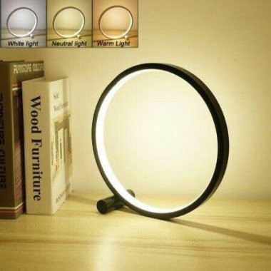 Touch Control Bedside Table Lamp - LED Desk Lamp Dimmable Warm White Light Night Light Modern Decorative Nightstand Lamps (White)