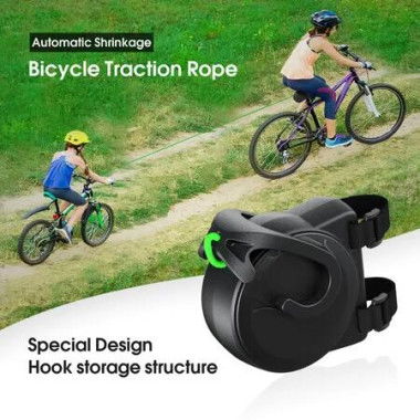 Tow Rope Bicycle Children, 2.5 M Retractable Parents Child Bicycle Tow Rope Accessories, Tow System for Children, Bicycle Rope