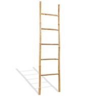 Detailed information about the product Towel Ladder With 5 Rungs Bamboo 150 Cm