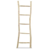 Detailed information about the product Towel Ladder With 5 Rungs Teak 45x150 Cm Natural