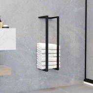 Detailed information about the product Towel Rack Black 12.5x12.5x60 cm Iron