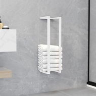 Detailed information about the product Towel Rack White 12.5x12.5x60 cm Steel