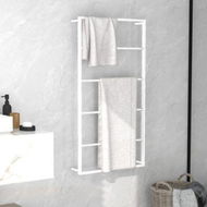 Detailed information about the product Towel Rack White 60x10x116 cm Steel