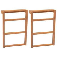 Detailed information about the product Towel Racks 2 pcs Solid Teak Wood