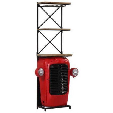 Tractor Wine Cabinet 49x32x183 Cm Solid Mango Wood