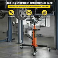 Detailed information about the product Transmission Jack 1100 lbs 2-Stage Hydraulic High Lift Vertical Telescopic