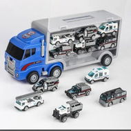 Detailed information about the product Transport Vehicle with 6 Random Cars, 7 in 1 Construction Truck, Toy Transport Truck Vehicle Set, Gifts for Kids