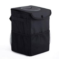 Detailed information about the product Trash Can Garbage Bag With Lid And Storage Pockets Leak-Proof Vinyl Multipurpose Truck Organizer Black