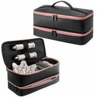 Detailed information about the product Travel Carrying Case for Hair Dryer Bag Double-Layer Beauty Styler Organizer Hair Tool Storage Bag Hairdryer Accessories-Black