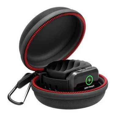 Travel Case for Apple Watch Charger, Portable Carrying EVA Charging Dock Holder for 42mm 44mm 45mm 46mm iWatch Series 10/9/8/SE2/7/SE/6/5/4/3/2/1