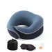 Travel Neck Pillow Support Pillow Adjustable Memory Foam, Ergonomic Design Soft Full Neck Surround Pillow Sleep for Home, Airplanes (Blue). Available at Crazy Sales for $26.95