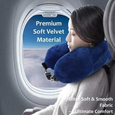 Travel Pillow Clothes Carry-On Luggage Fits Up to 15L 5 Days of Travel Essentials Transformable Luggage Soft Plush Velvet U-Shaped Pillow
