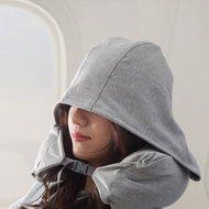 Detailed information about the product Travel Pillow Hooded Neck Chin Support Head Pillow Airplane Car Office Home Rest Sleeping