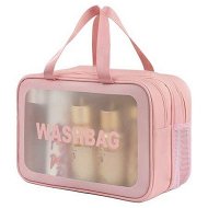 Detailed information about the product Travel Toiletry Bag For Women And Men With Handle Makeup Cosmetic Organizer Bag For Travel Toiletries Accessories (Pink)