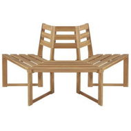 Detailed information about the product Tree Bench Half-hexagonal 160 Cm Solid Acacia Wood