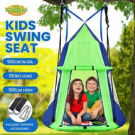 Detailed information about the product Tree Swing Seat Tent Set Hammock Chair Nest Childrens Hanging Outdoor Round Flying Saucer Playset Kids Outside Garden Camping Yard Toys 100cm Kidbot