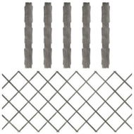 Detailed information about the product Trellis Fences 5 Pcs Grey Solid Firwood 180x80 Cm