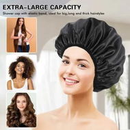 Detailed information about the product Triple Layer Shower Cap for Women,with Microfiber Liner,Practical Bathing Accessories,Soft Hair Wrap,Reusable Shower Cap for Long Hair(Black)