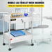 Trolley Cart Dental Lab Trolley Steel Mobile Rolling Serving Cart 2 Tiers. Available at Crazy Sales for $339.95