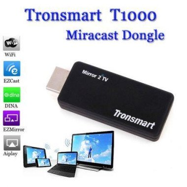 Tronsmart T1000 Mirror2TV Wireless Display HDMI Miracast/DLNA/EZCAST Dongle - Black.