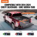 Truck Bed Cover, Roll Up Truck Bed Tonneau Cover, Compatible with 2014-2024 Chevy Silverado / GMC Sierra 1500, for 2m x 1.6m / 2m x 1.6m Bed, Soft PVC material, Roll Up Tonneau Cover. Available at Crazy Sales for $149.95