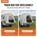 Truck Bed Tent, 6.4'-6.7' Pickup Truck Tent with Rain Layer and Carry Bag, Waterproof PU2000mm Double Layer Truck Tent, Accommodate 2-3 Person, for Camping Traveling Outdoor Activities. Available at Crazy Sales for $199.95