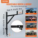 Truck Rack, 19-34inch Extendable Truck Ladder Rack, 38.6'-43.6' Adjustable Height, 250 lbs Capacity Steel Ladder Rack for Truck, Heavy Duty Truck Bed Rack for Kayak, Surfboard, Lumber, Ladder. Available at Crazy Sales for $179.95