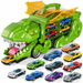 Truck Toys for Age3+ Boys,Toys Cars Track Set Dino Transporter Truck with 10 Die-Cast Car Toys,Toddler Car Toys Set for Kids Boys Girls,Green. Available at Crazy Sales for $29.99