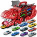 Truck Toys for Age3+ Boys,Toys Cars Track Set Dino Transporter Truck with 10 Die-Cast Car Toys,Toddler Car Toys Set for Kids Boys Girls,Red. Available at Crazy Sales for $29.99