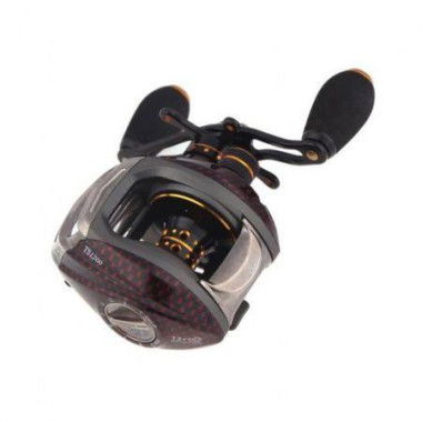 Trulinoya TS1200 14BB 6.3:1 Left Hand Baitcasting Fishing Reel 13 Ball Bearings + One-way Clutch Red.