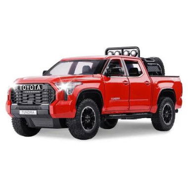 Tundra Truck Toys for 3 4 5 6 7 Year Old Boys, Off Road Pickup Toy Trucks for Boys Age 3 to 5 Diecast Metal Big Trucks, Red