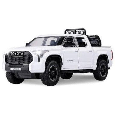 Tundra Truck Toys for 3 4 5 6 7 Year Old Boys, Off Road Pickup Toy Trucks for Boys Age 3 to 5 Diecast Metal Big Trucks, White