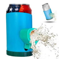 Detailed information about the product Turntable Drinking Game for Party, Randomized Beer Shotguns Party Game, Fun Bachelor Party Gift for BBQ Pregame