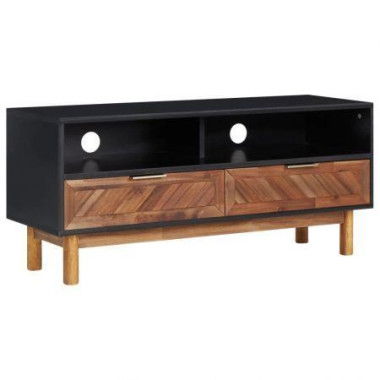 TV Cabinet 100x35x45 Cm Solid Acacia Wood And MDF