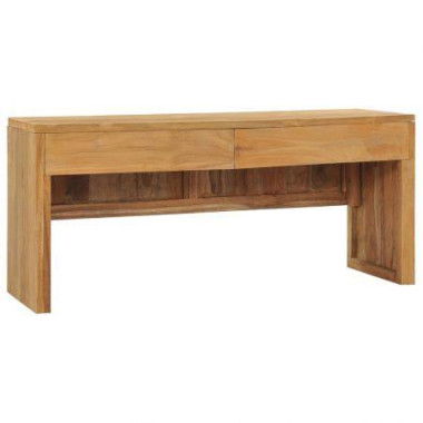 TV Cabinet 100x35x45 Cm Solid Teak Wood