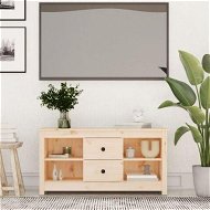 Detailed information about the product TV Cabinet 103x36.5x52 Cm Solid Wood Pine.